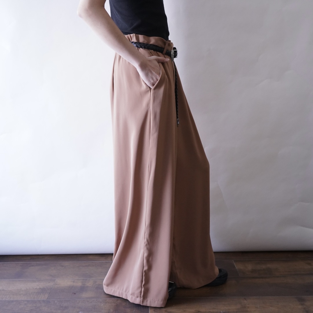 camel brown super wide hakama pants