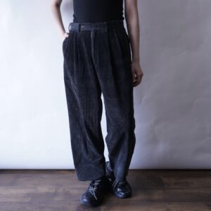 【Burberry's】chacoal gray wide wale corduroy slacks