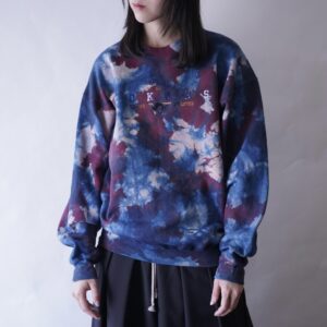 【藍染REMAKE】gradation pattern “一点モノ” sweat