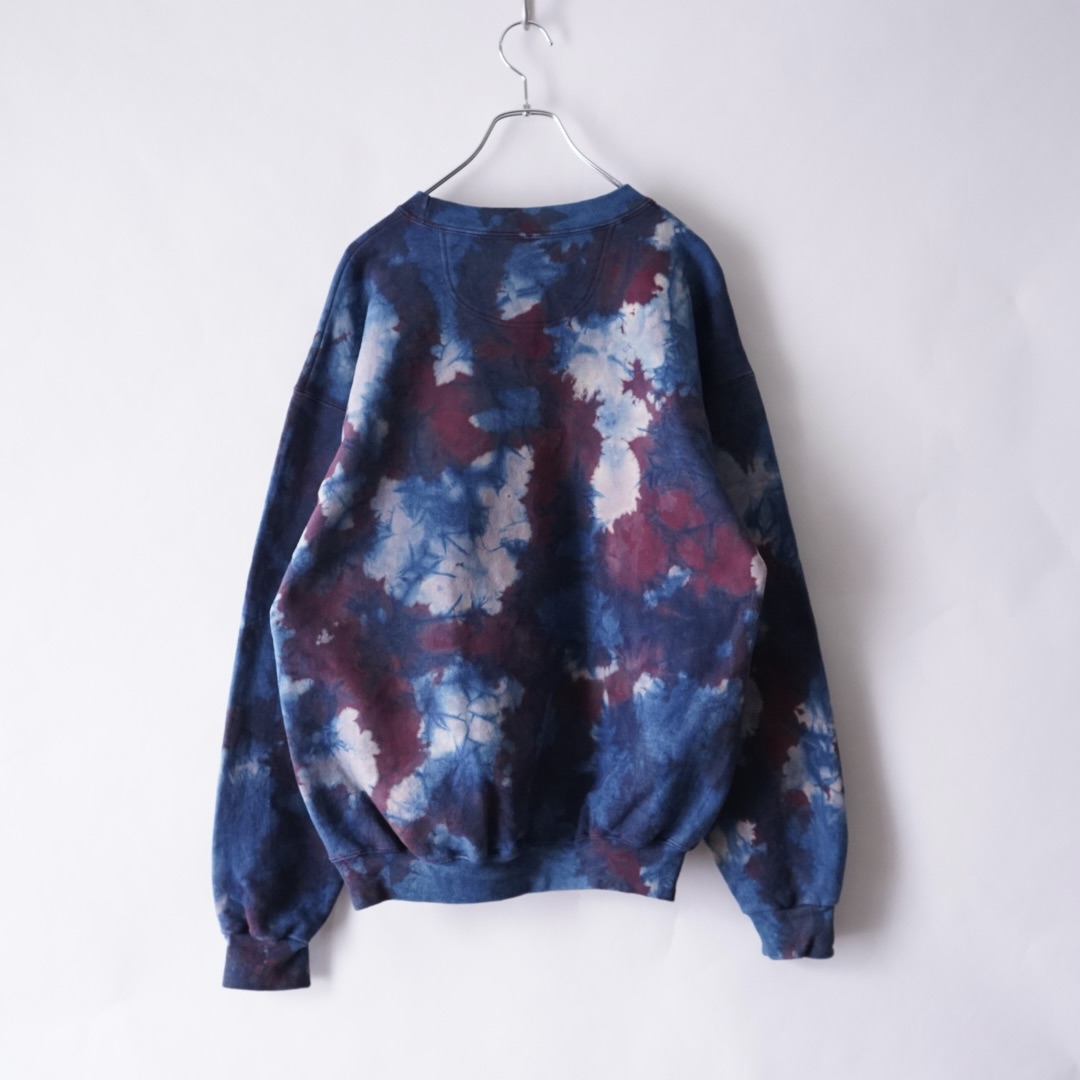 【藍染REMAKE】gradation pattern “一点モノ” sweat