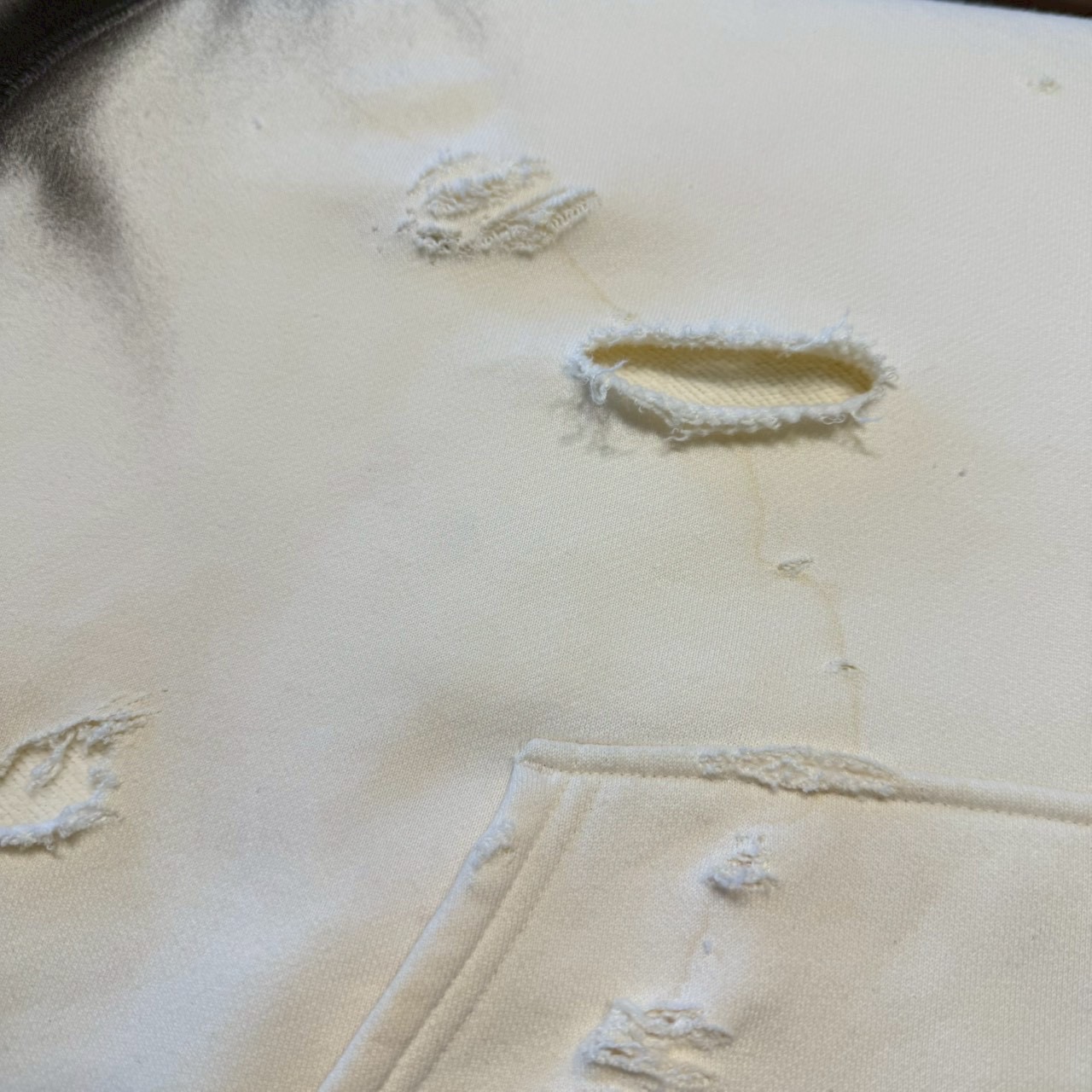 【ANARCHY REMAKE】puma ecru color SPRAY × BORO custom short length parka