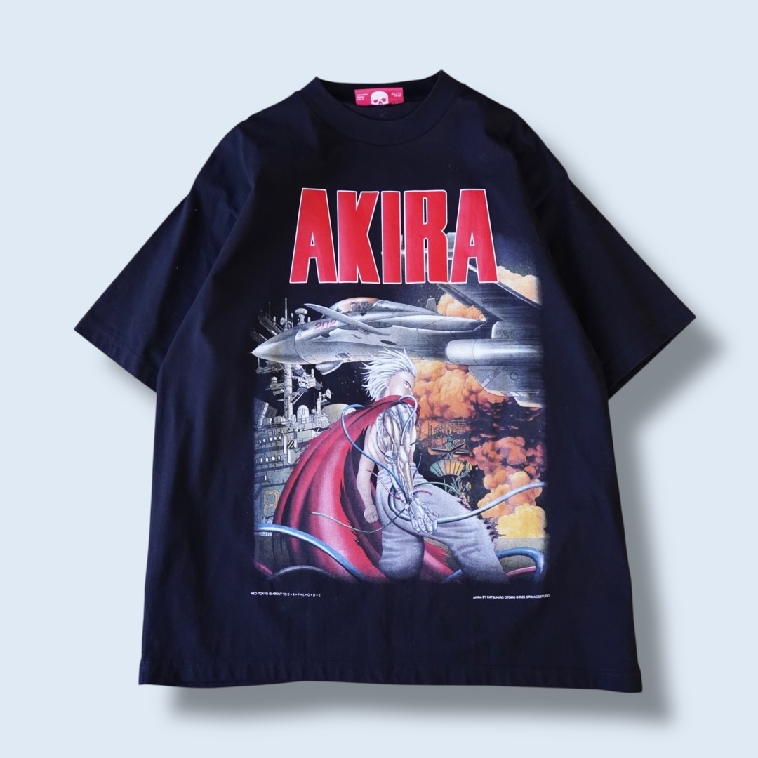 "迫力満点鉄雄のピン / AKIRA" double side print tee
