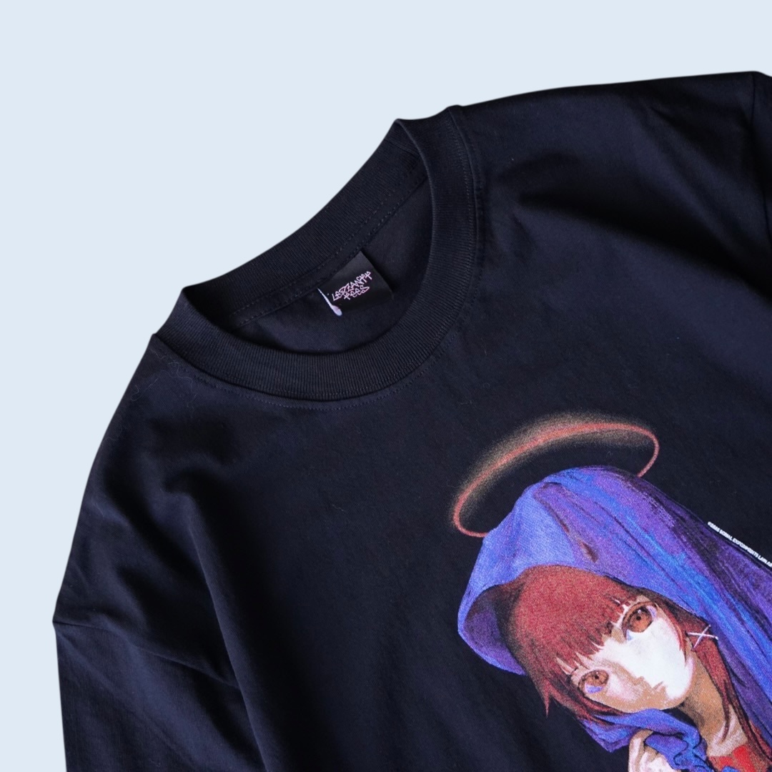 "聖母マリアパロ玲音 / serial experiments lain" print tee