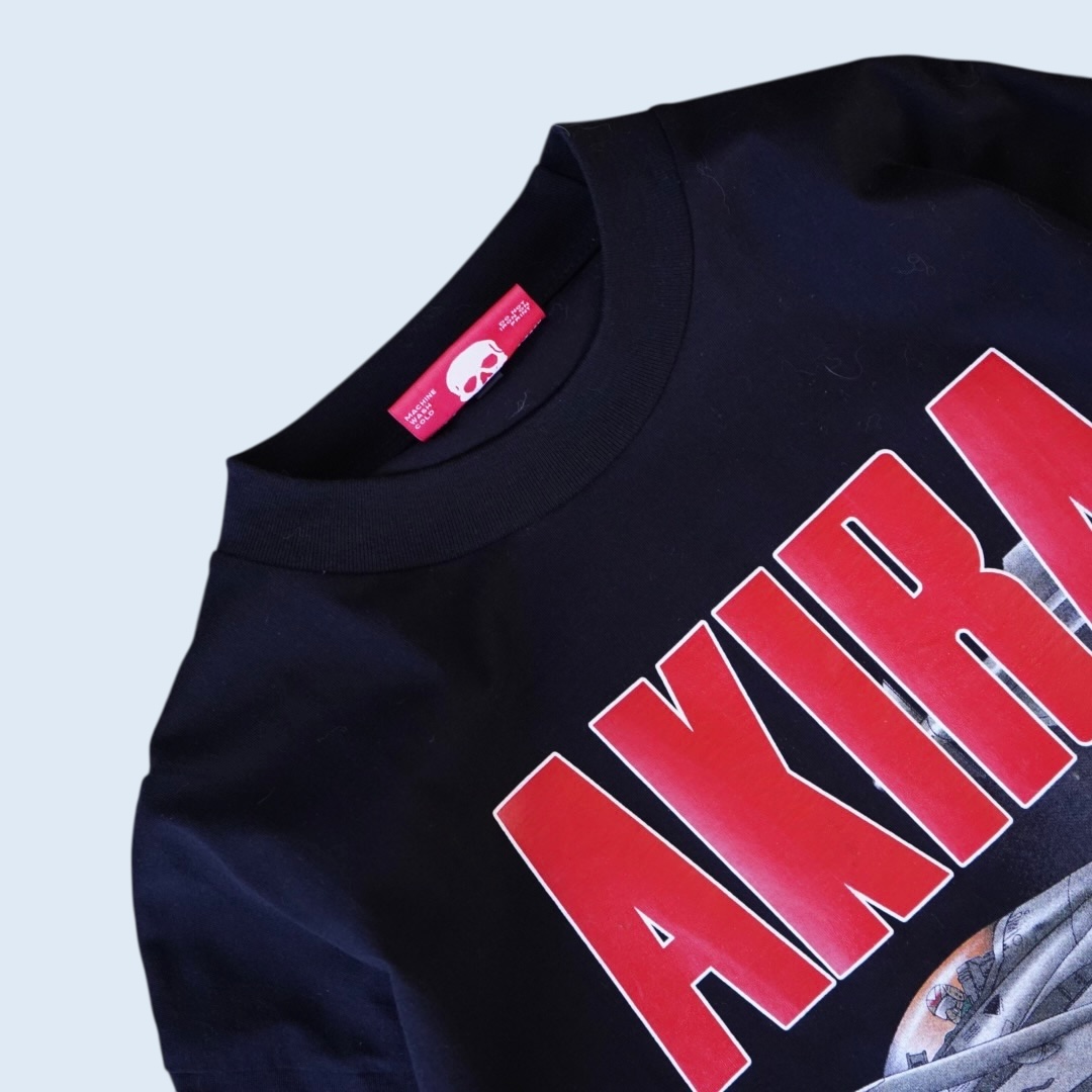 "迫力満点鉄雄のピン / AKIRA" double side print tee