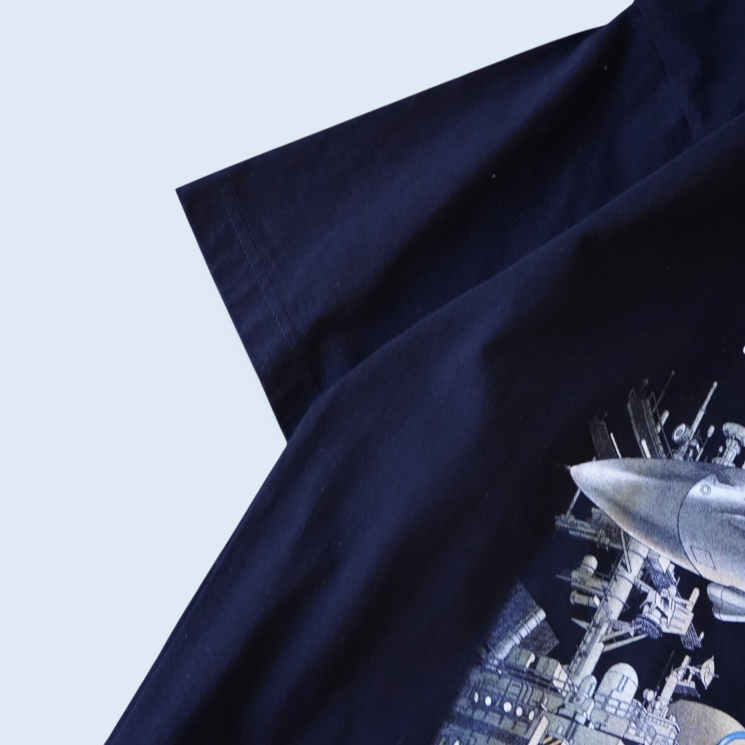 "迫力満点鉄雄のピン / AKIRA" double side print tee