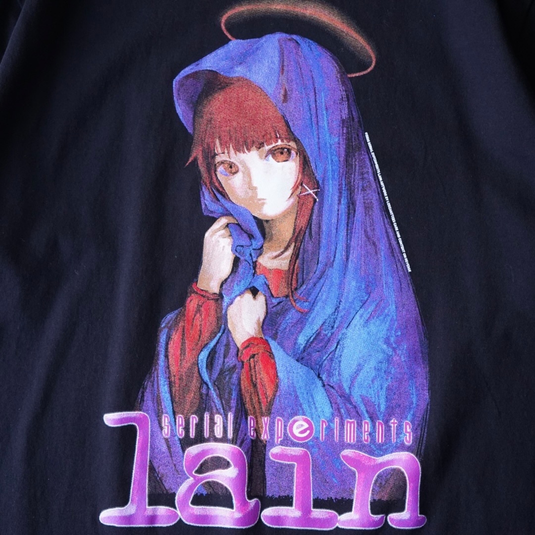 "聖母マリアパロ玲音 / serial experiments lain" print tee
