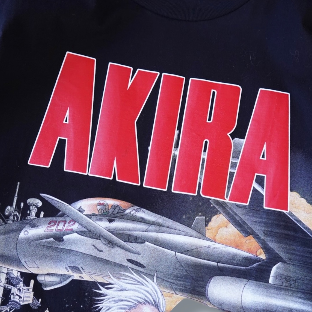 "迫力満点鉄雄のピン / AKIRA" double side print tee