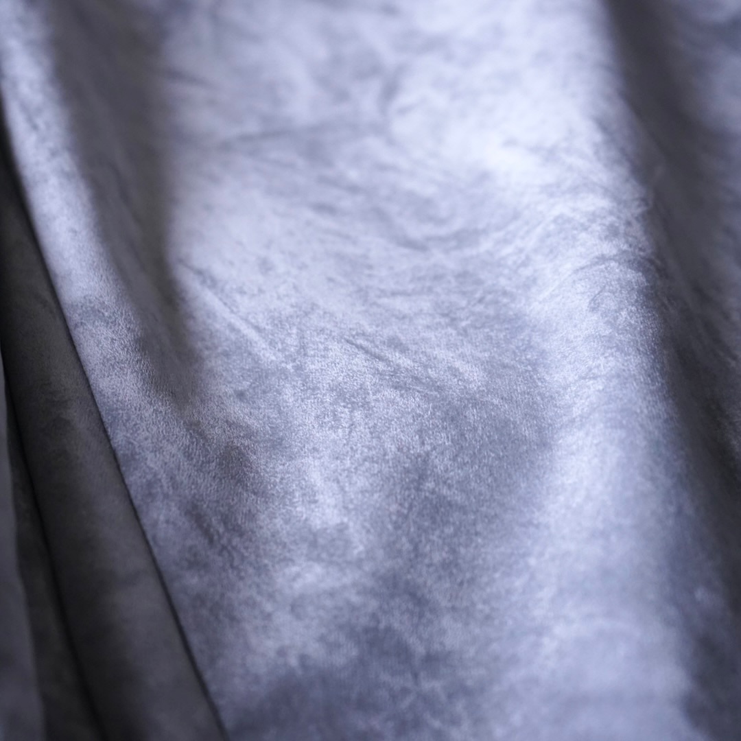 【adidas】fake suede baggy silhouette gray wide track pants