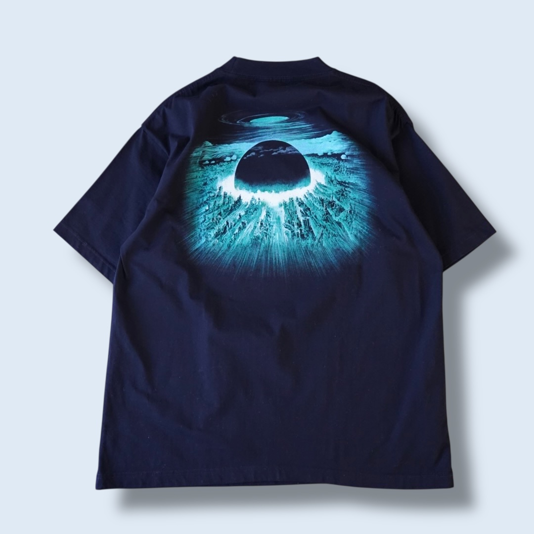 "迫力満点鉄雄のピン / AKIRA" double side print tee