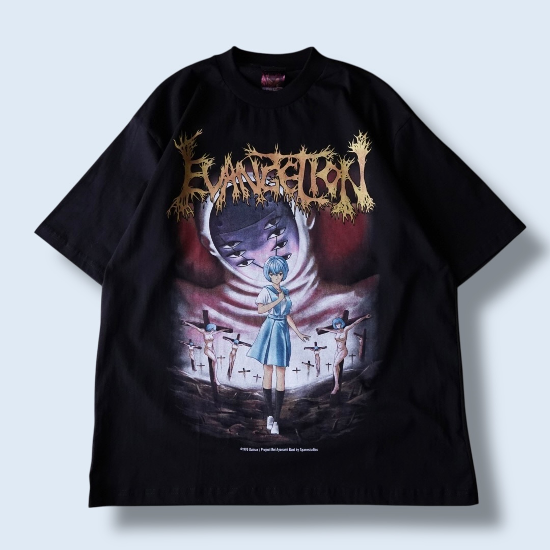 "綾波×リリスサードインパクト / エヴァンゲリオン" double side print tee