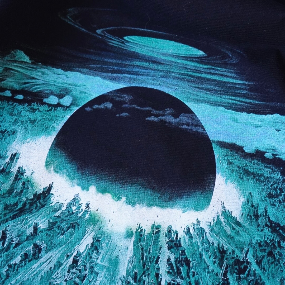 "迫力満点鉄雄のピン / AKIRA" double side print tee