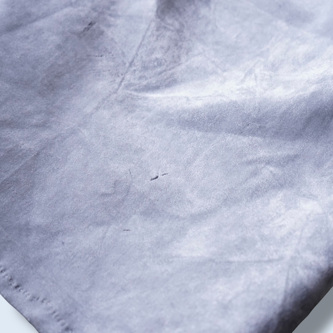 【adidas】fake suede baggy silhouette gray wide track pants