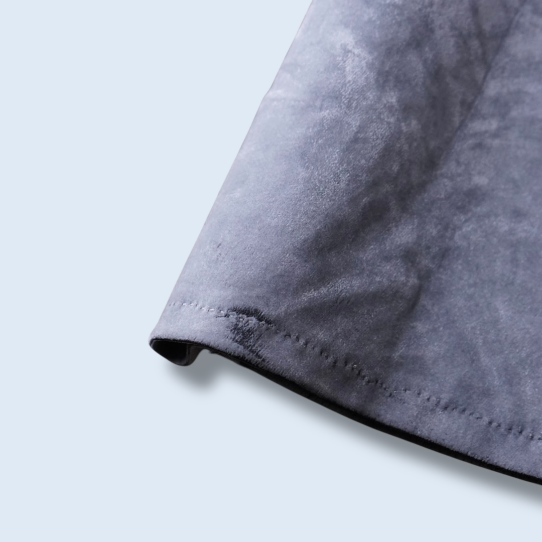 【adidas】fake suede baggy silhouette gray wide track pants