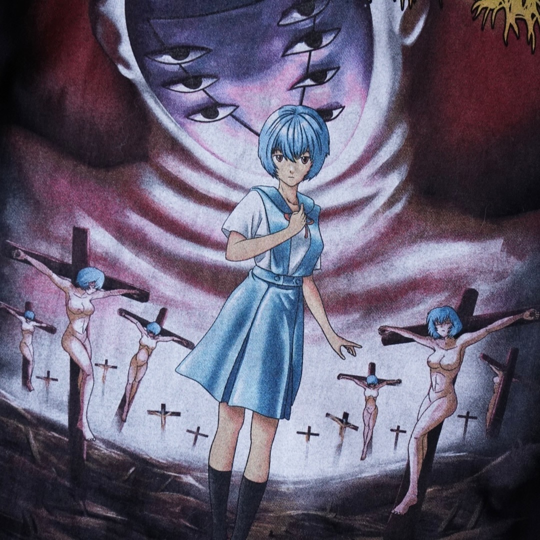 "綾波×リリスサードインパクト / エヴァンゲリオン" double side print tee