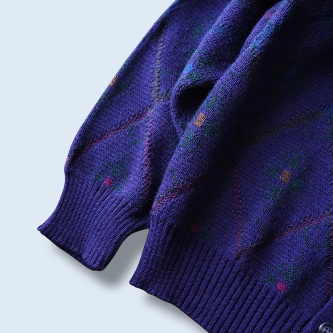 rare purple color short length cardigan