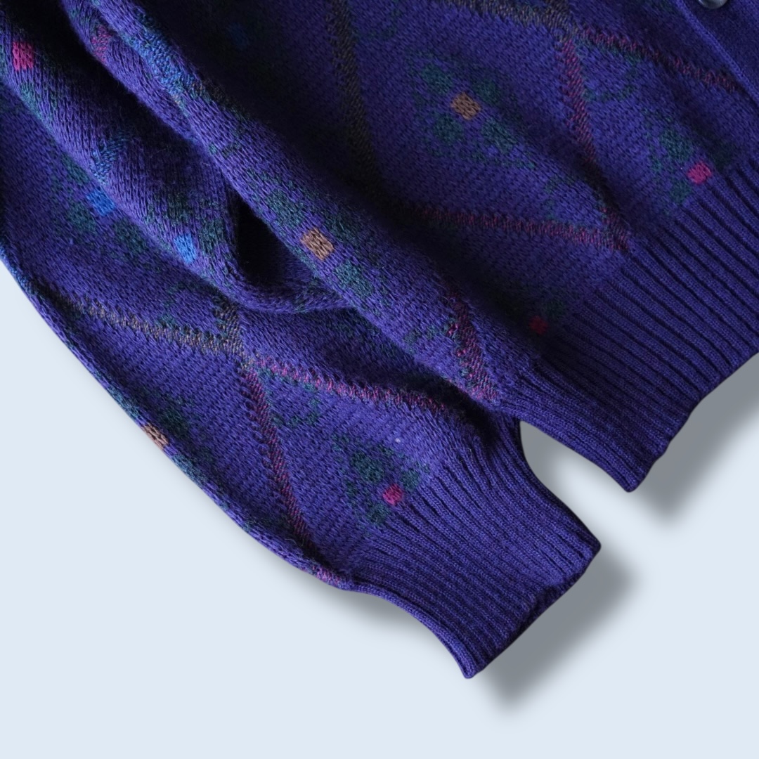 rare purple color short length cardigan