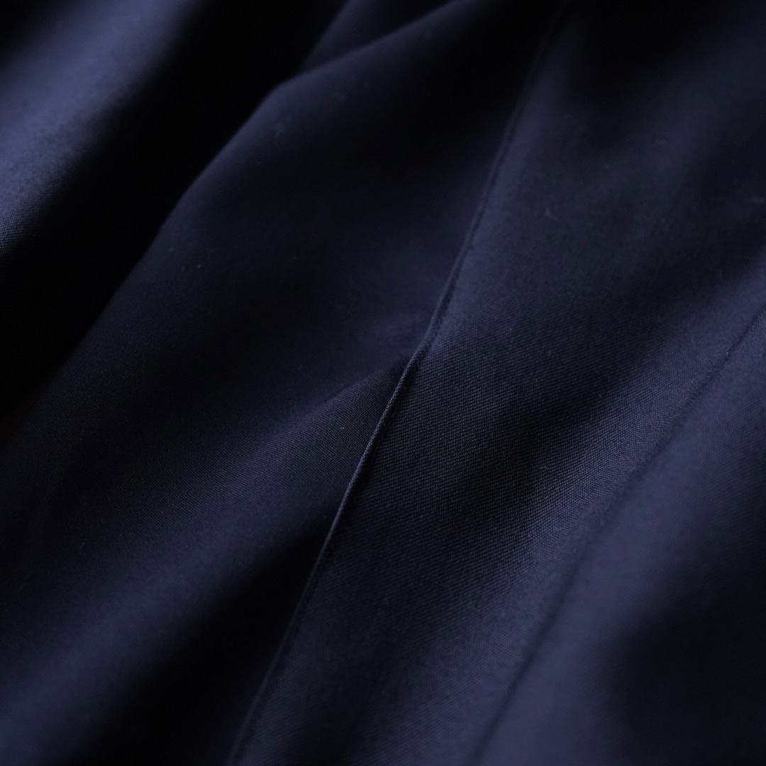 【W / W REMAKE】black × black docking & side cargo pocket wide slacks