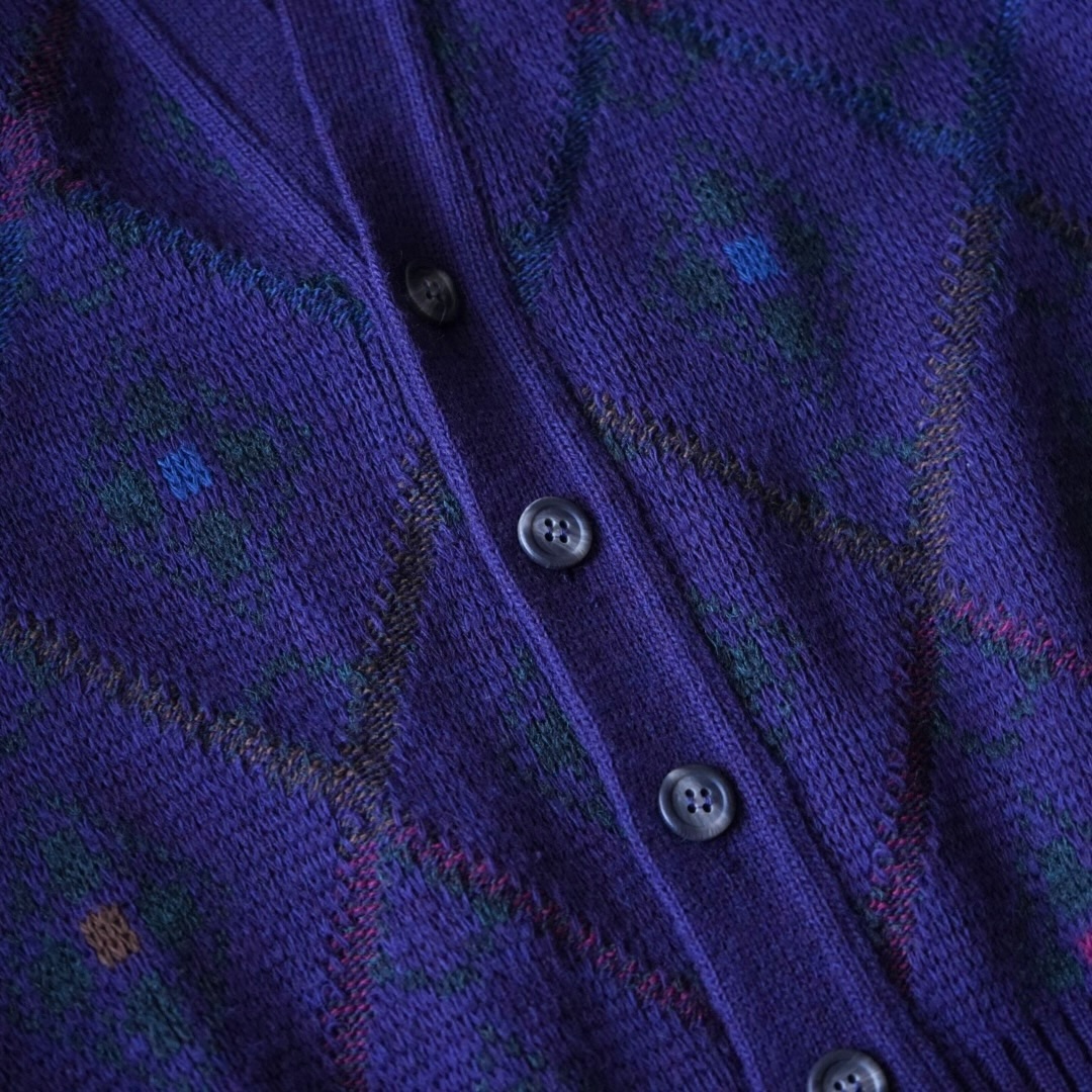 rare purple color short length cardigan