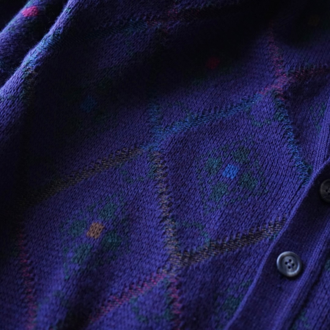 rare purple color short length cardigan