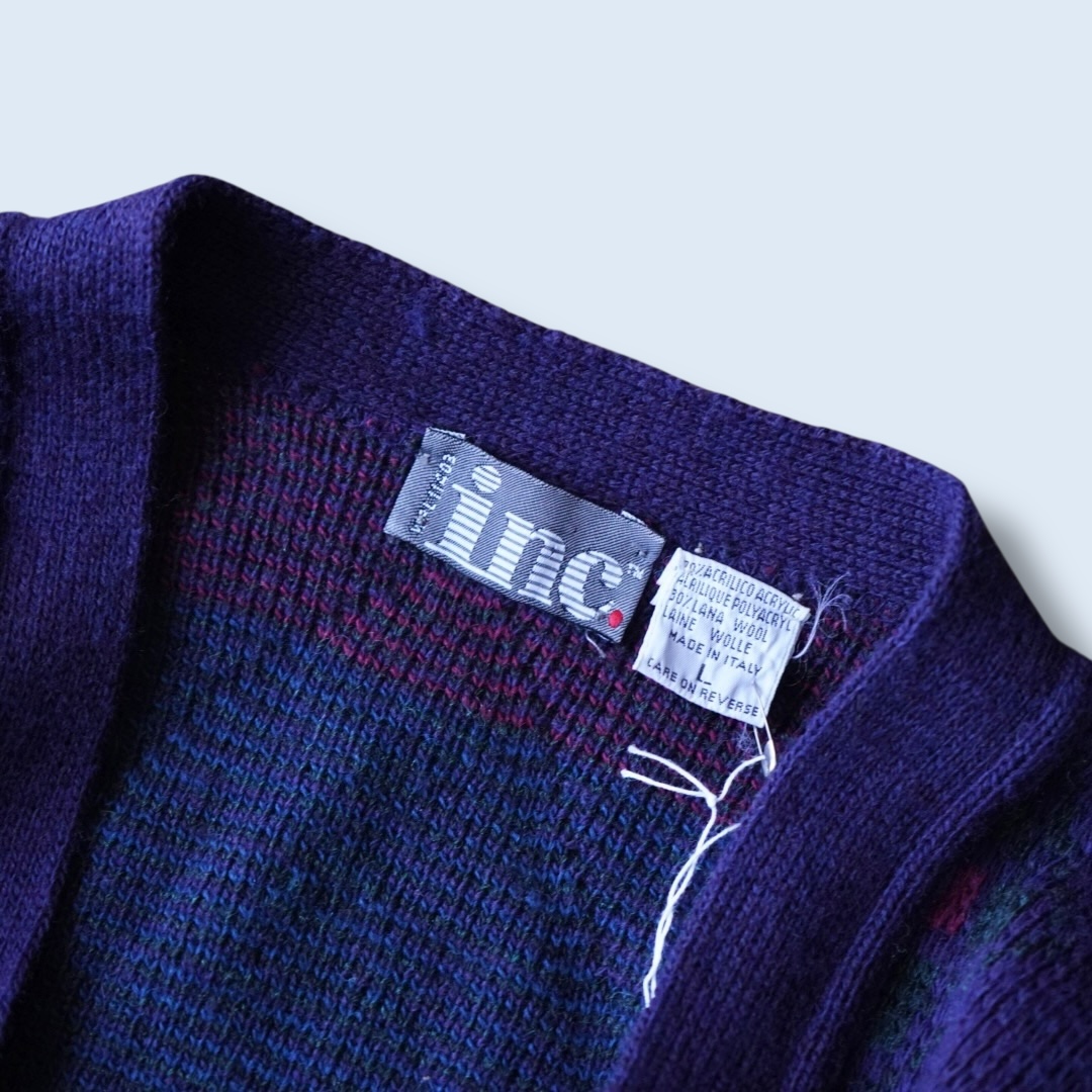 rare purple color short length cardigan