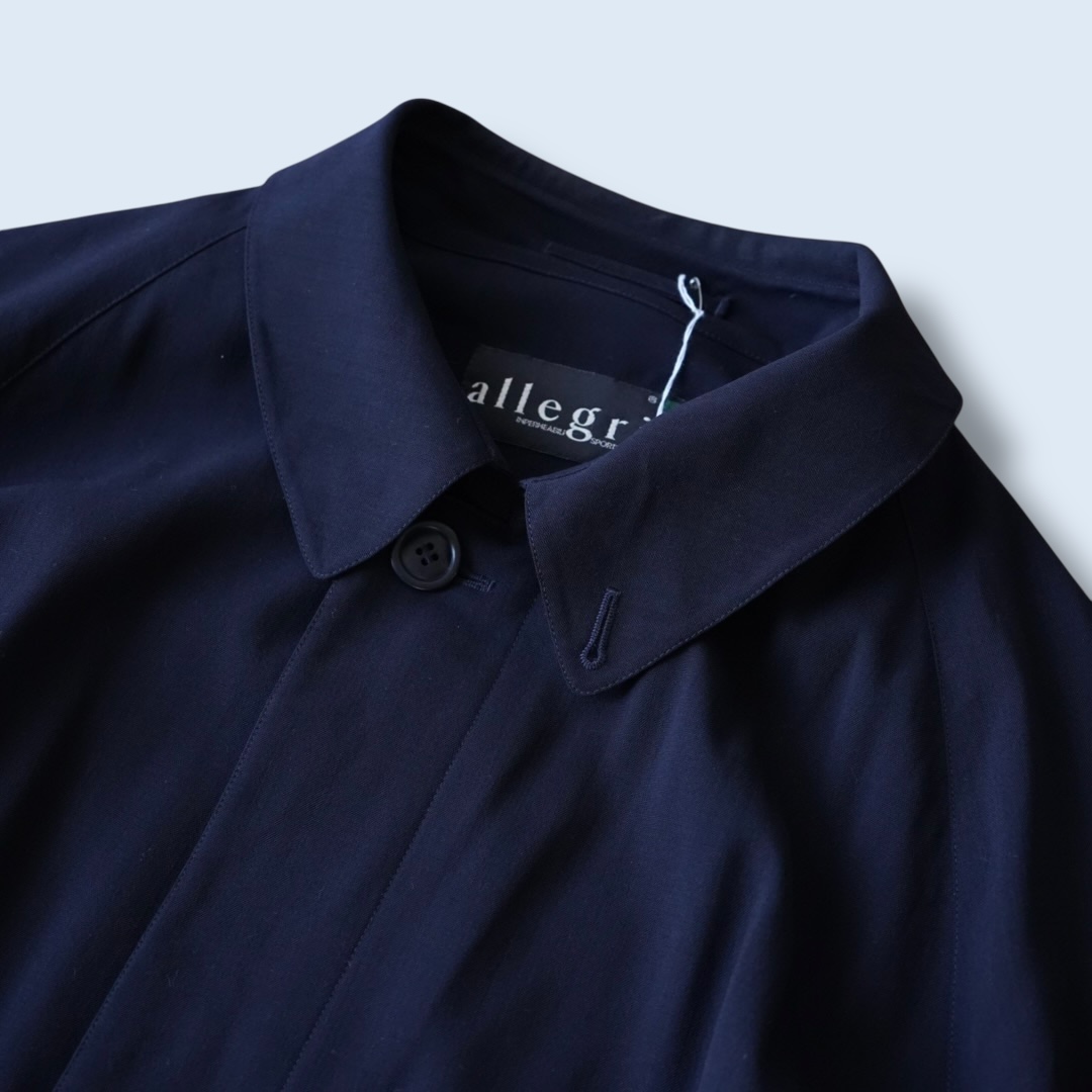 high neck minimal design long coat