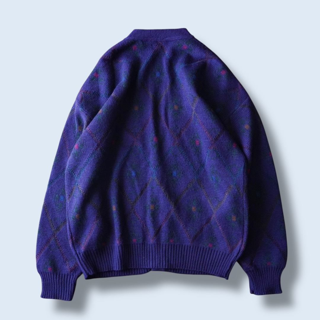 rare purple color short length cardigan
