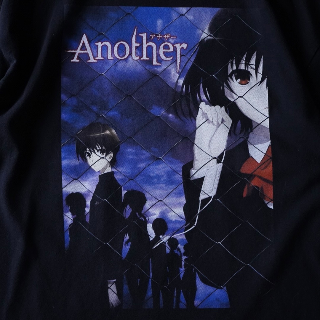 "鳴と恒一 / Another" print tee