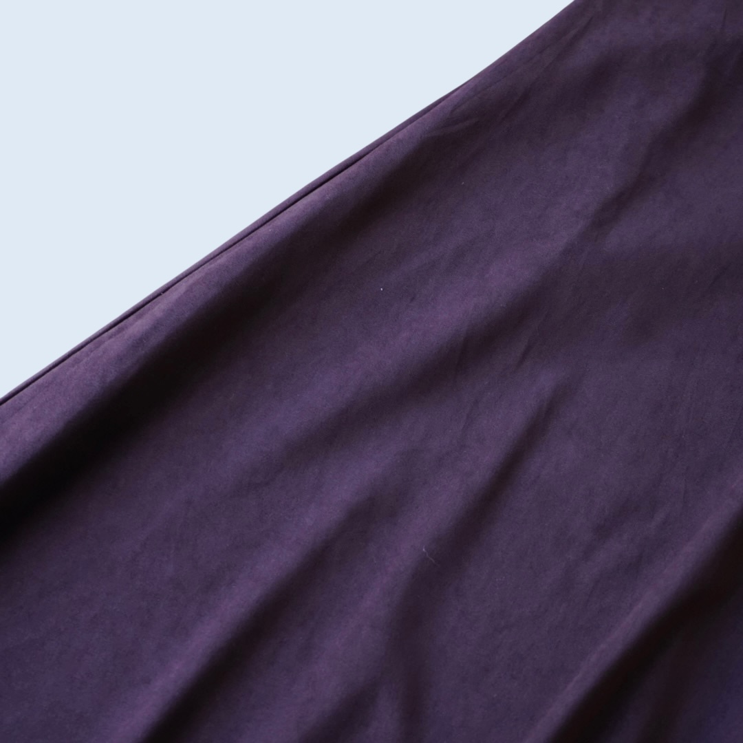 burgundy fake suede super wide hakama pants