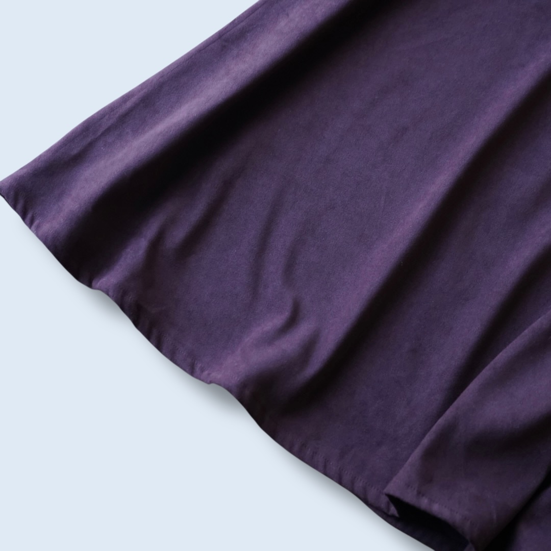 burgundy fake suede super wide hakama pants