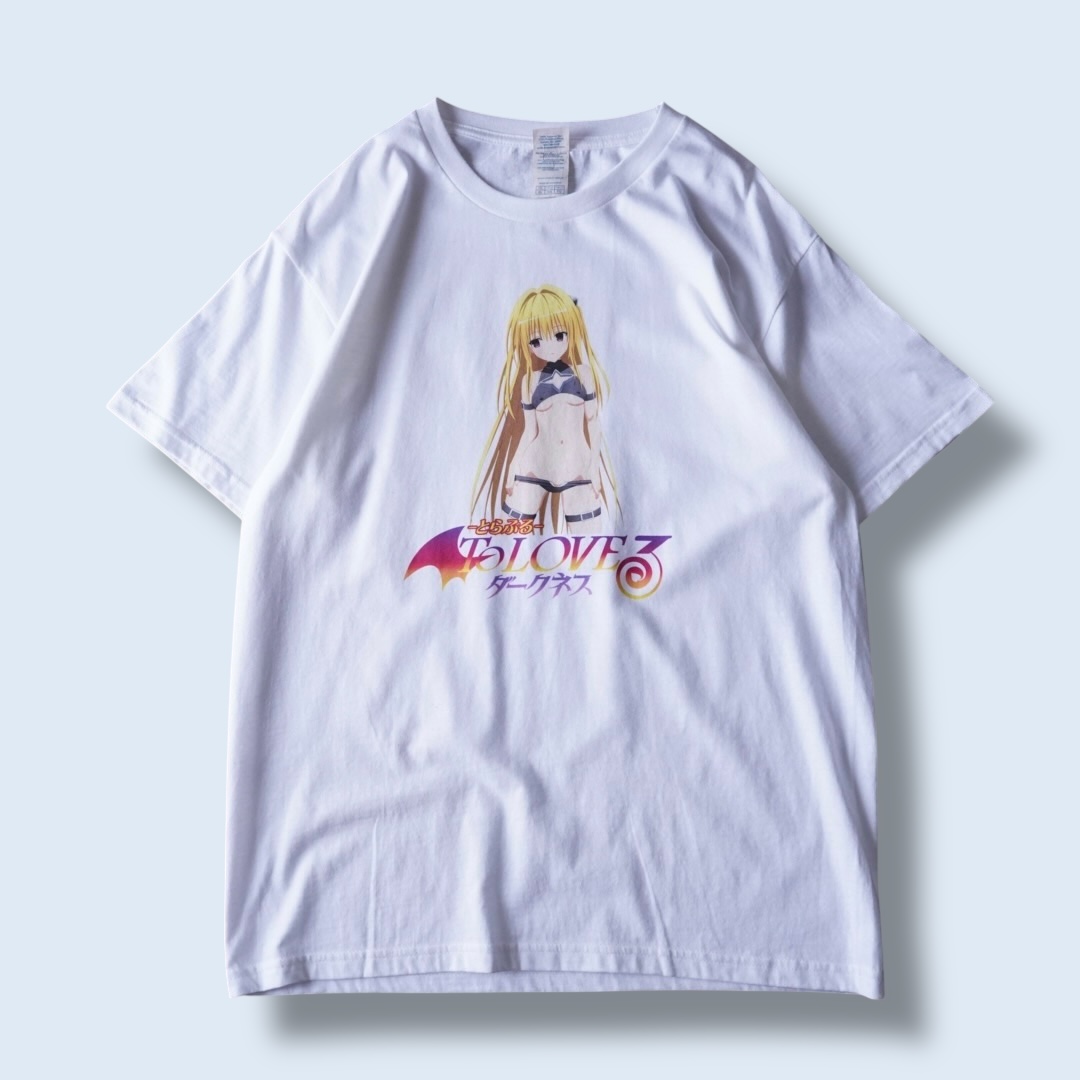 "微エロヤミちゃんのピン / ToLOVEる" print tee
