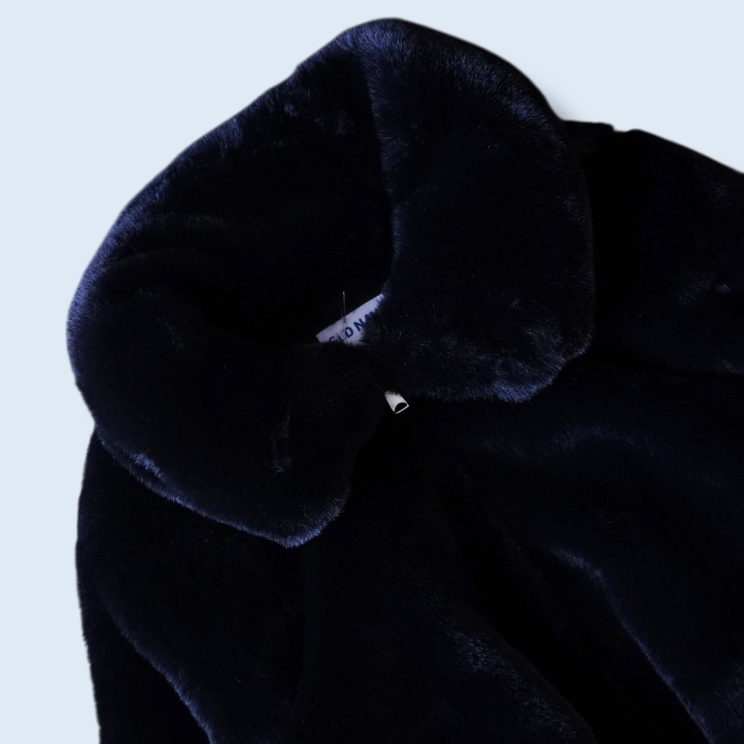 mofumofu fake fur short length jacket