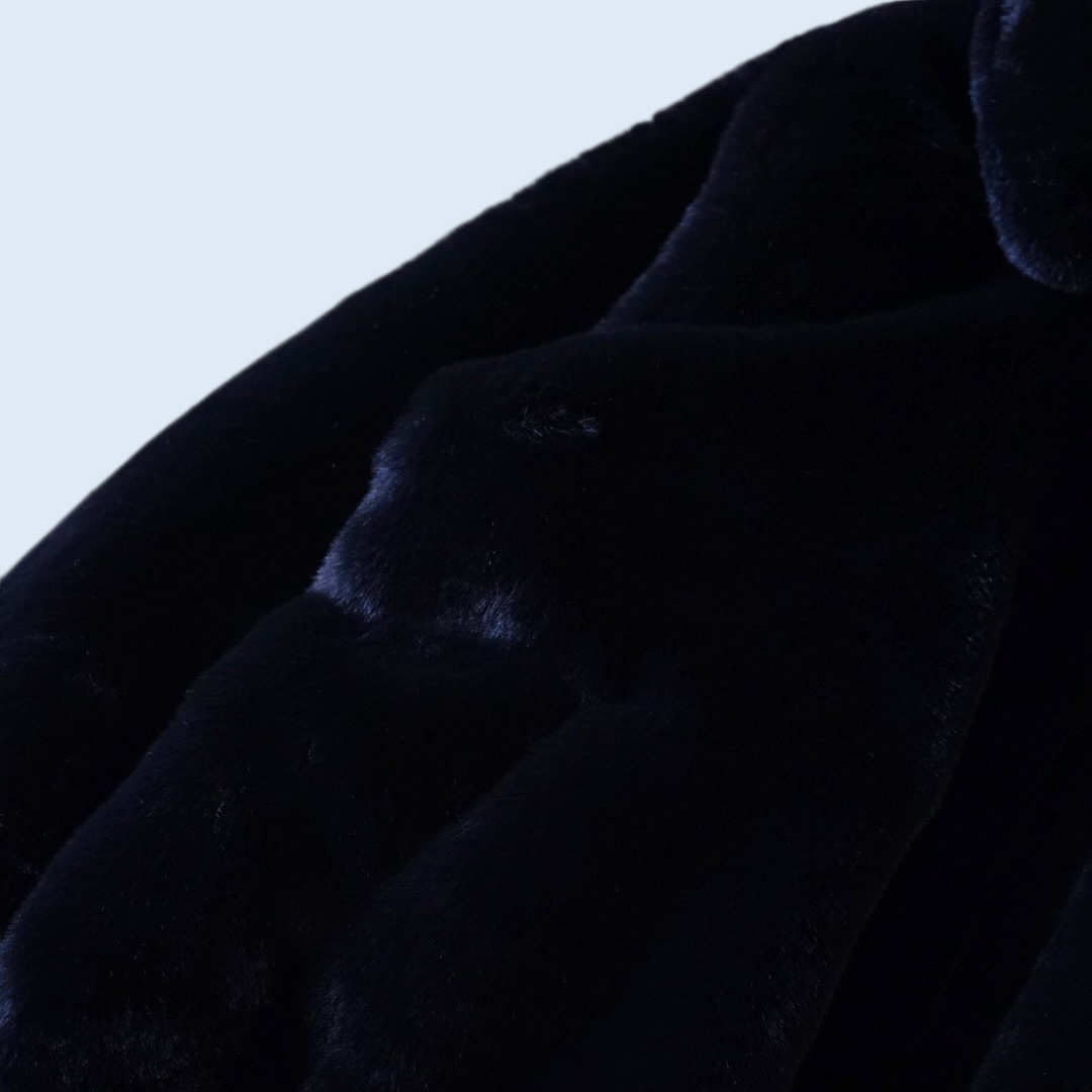 mofumofu fake fur short length jacket