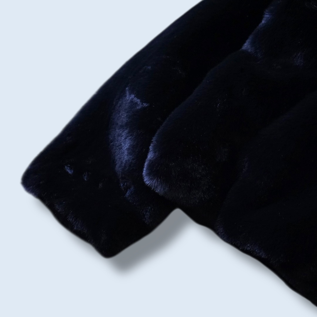 mofumofu fake fur short length jacket