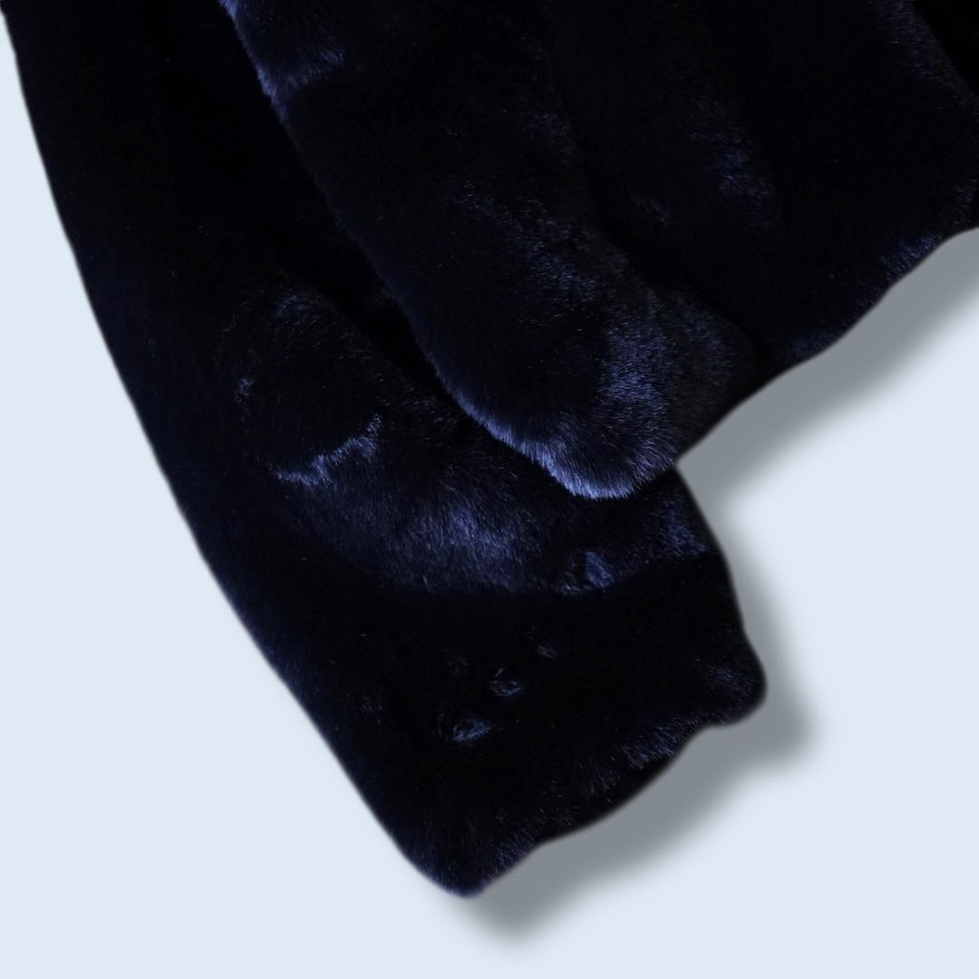 mofumofu fake fur short length jacket