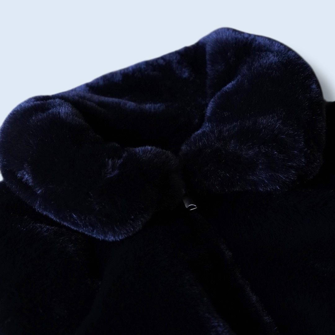 mofumofu fake fur short length jacket