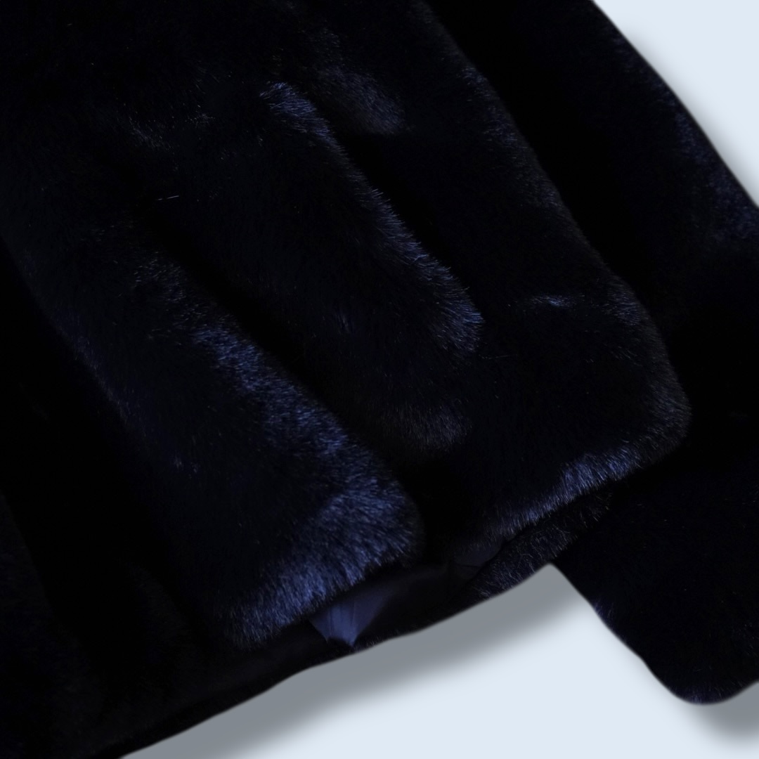 mofumofu fake fur short length jacket