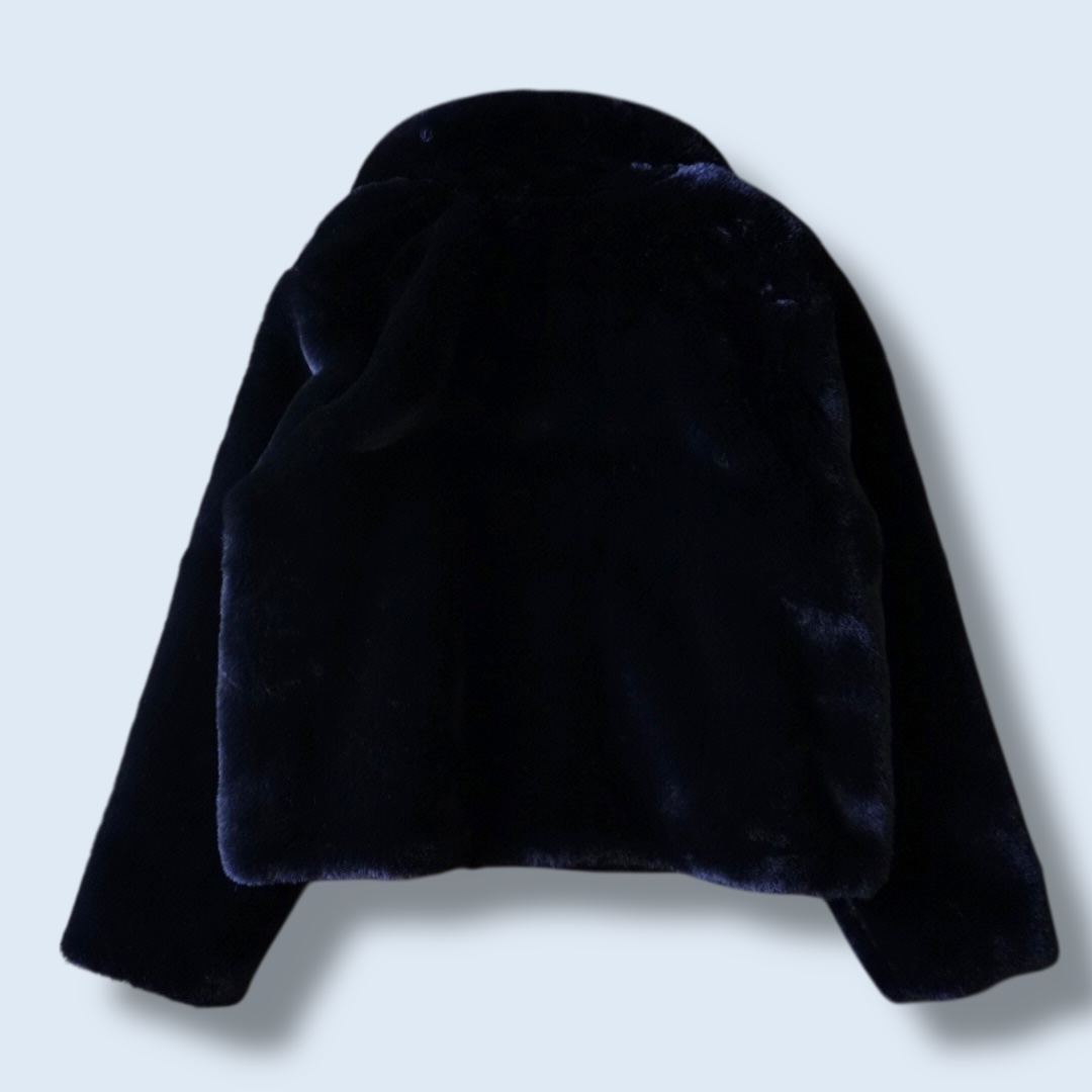 mofumofu fake fur short length jacket