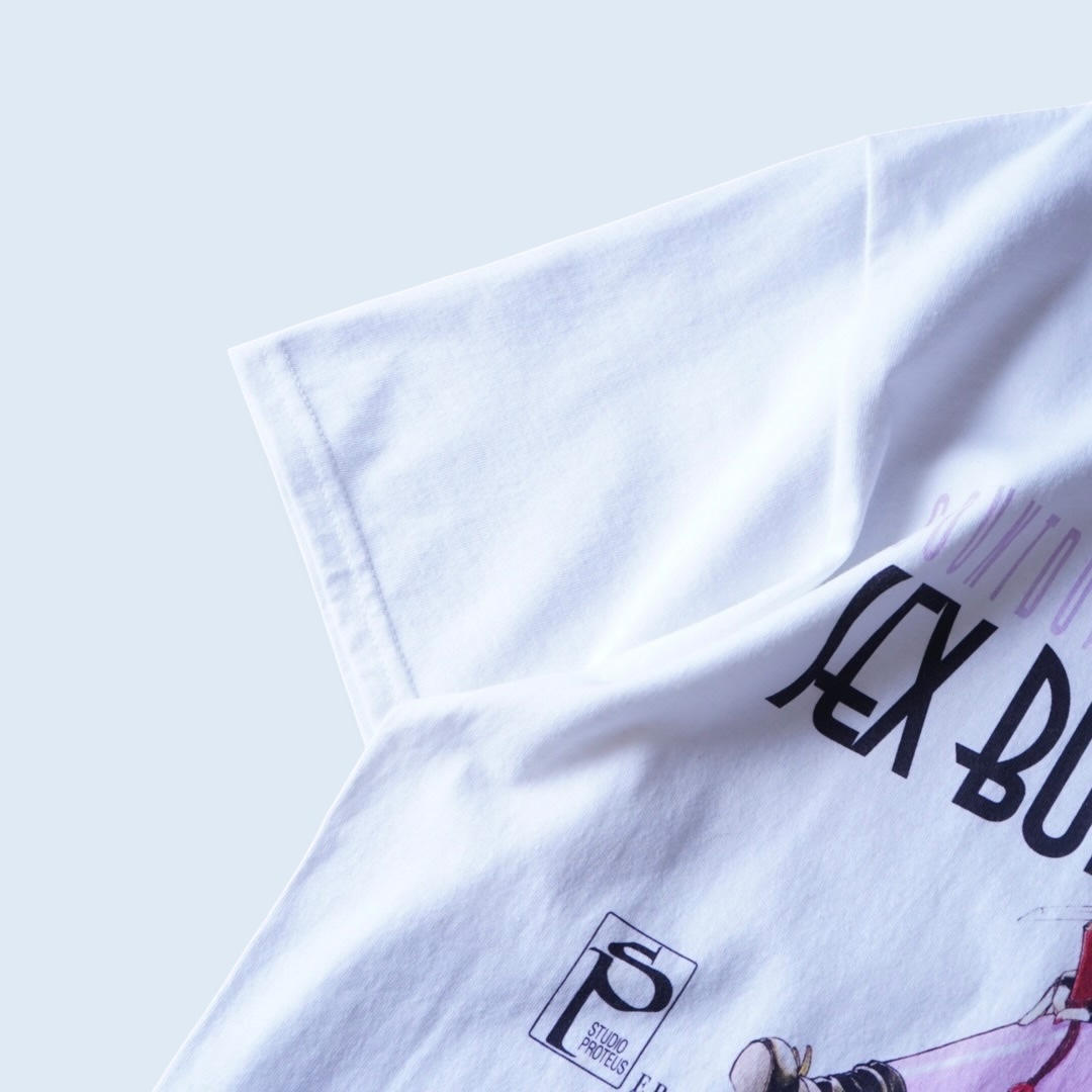 “年代感ピンナップガール / うたたねひろゆき” double side print tee