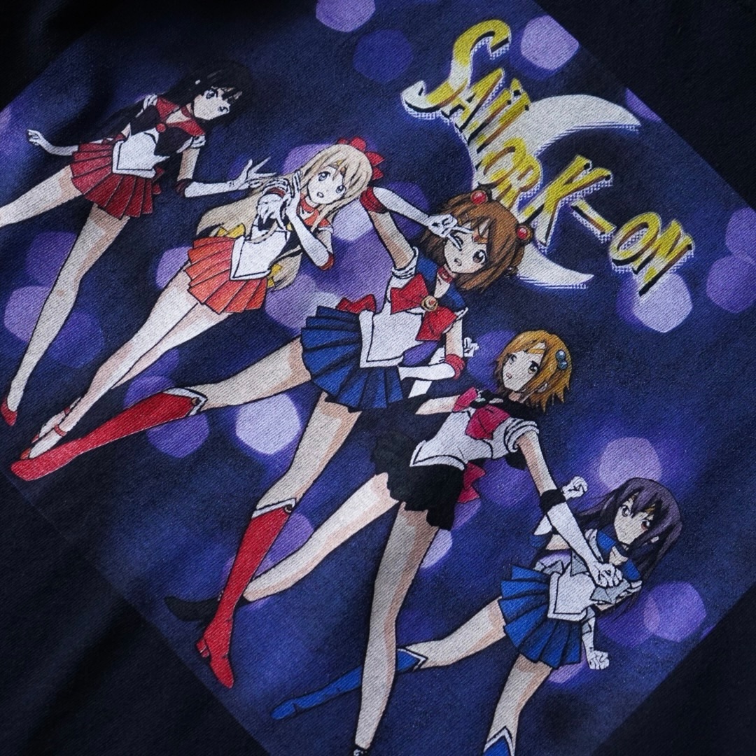 "セーラーけいおん! / けいおん×セーラームーン" print tee