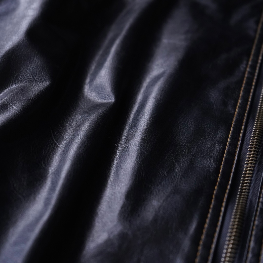 glossy enamel yellow stitch shirt jacket