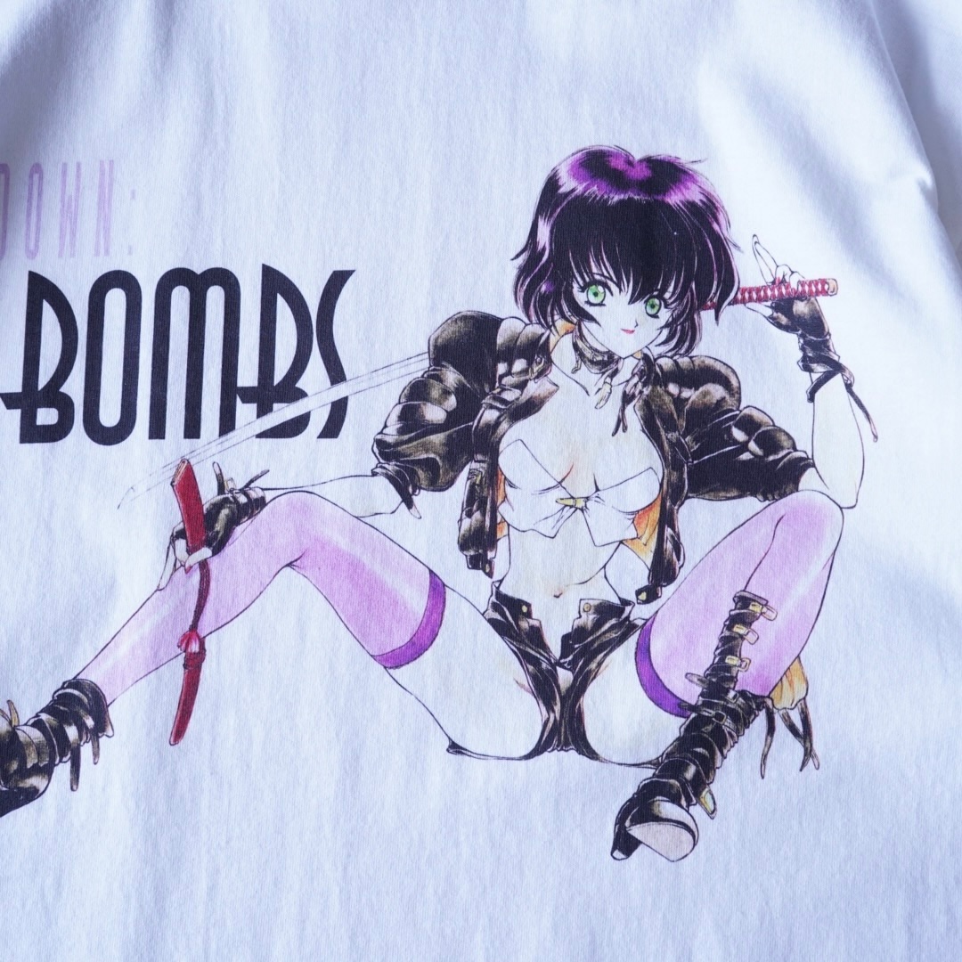 “年代感ピンナップガール / うたたねひろゆき” double side print tee