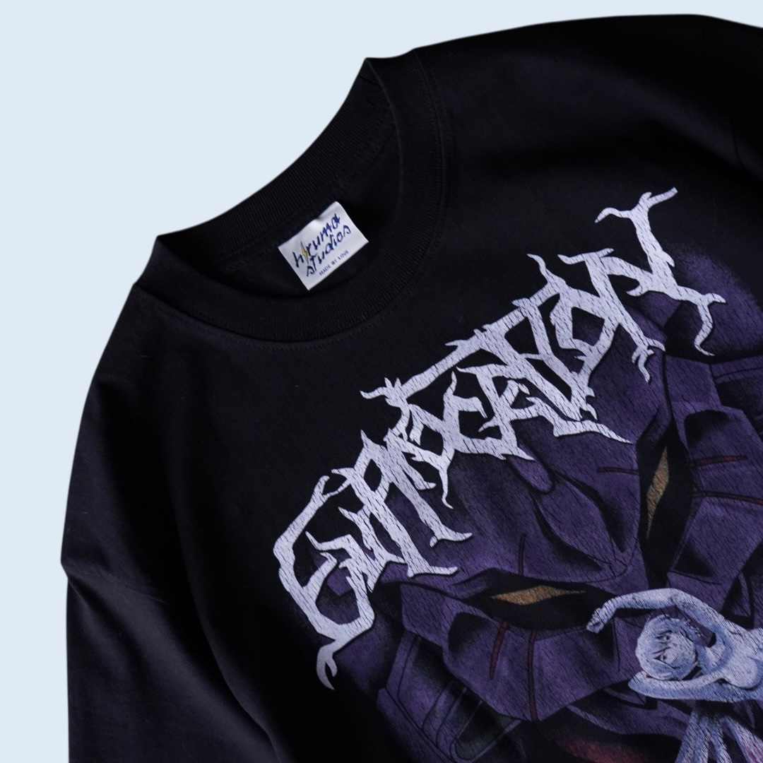 "レイ×初号機×リリスと名場面 / エヴァンゲリオン" double side print tee