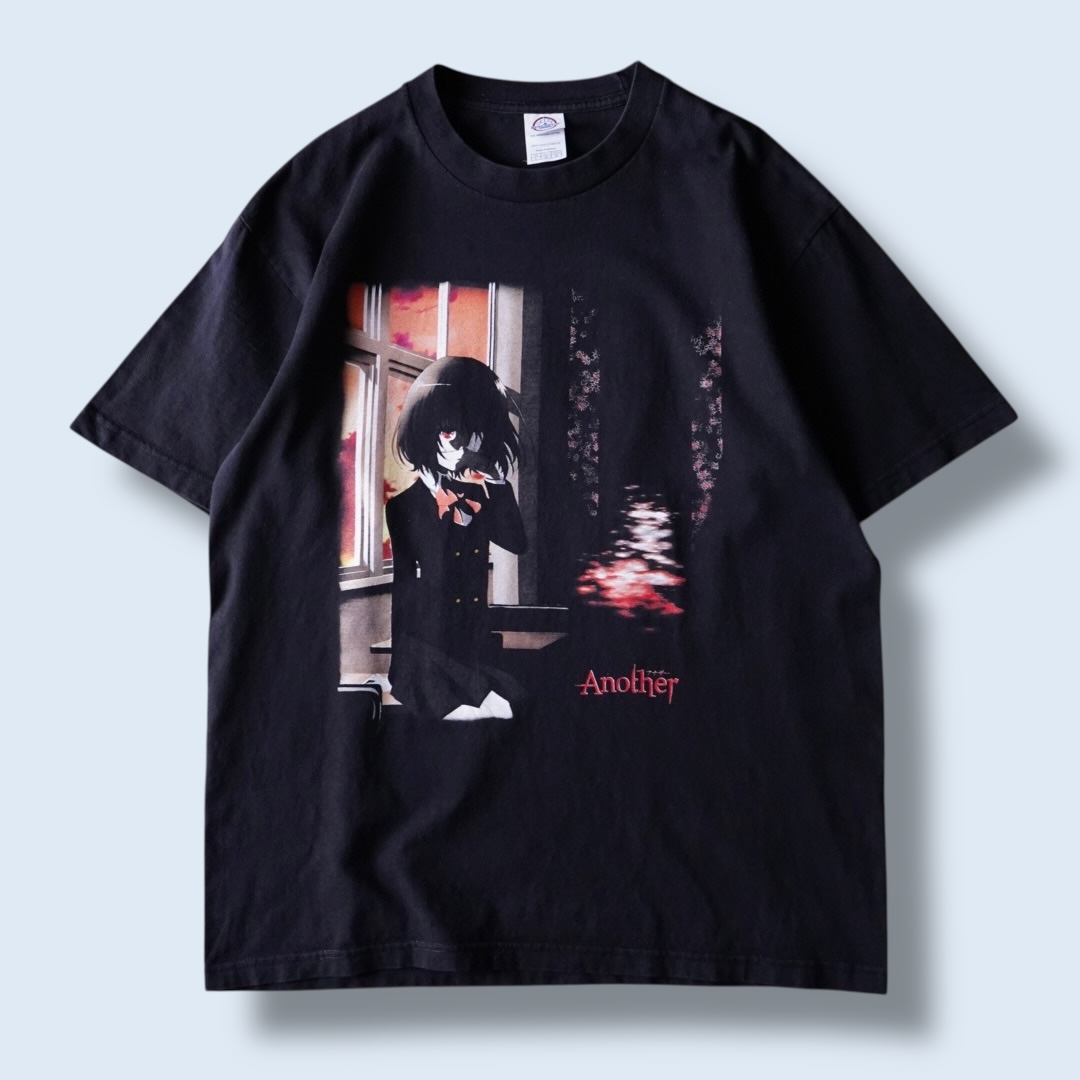 "黄昏の鳴のピン / Another" print tee