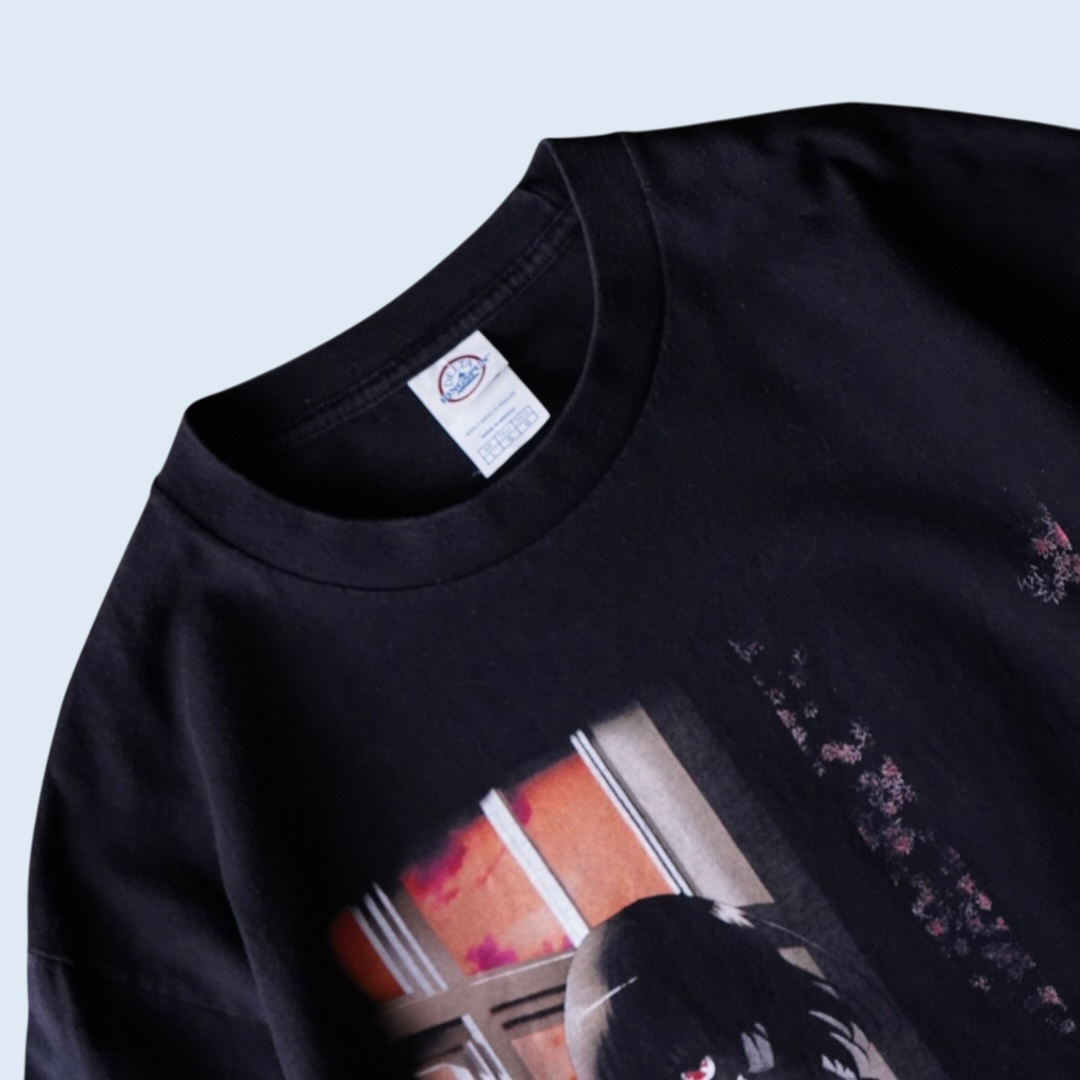 "黄昏の鳴のピン / Another" print tee