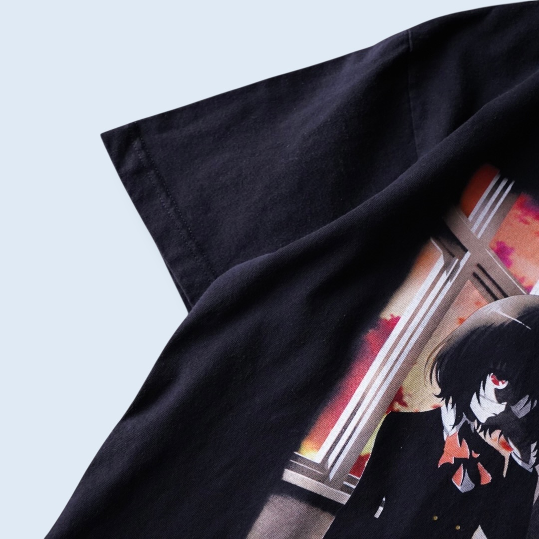 "黄昏の鳴のピン / Another" print tee