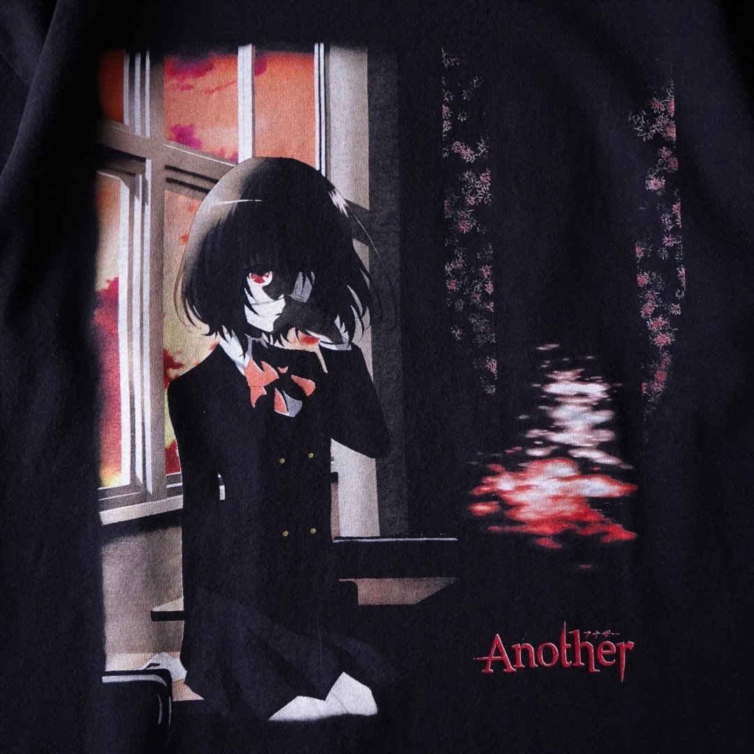 "黄昏の鳴のピン / Another" print tee