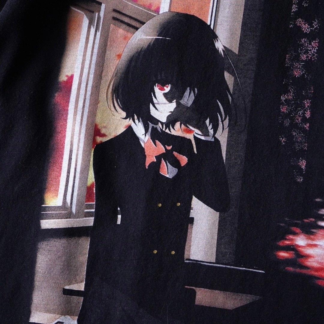 "黄昏の鳴のピン / Another" print tee