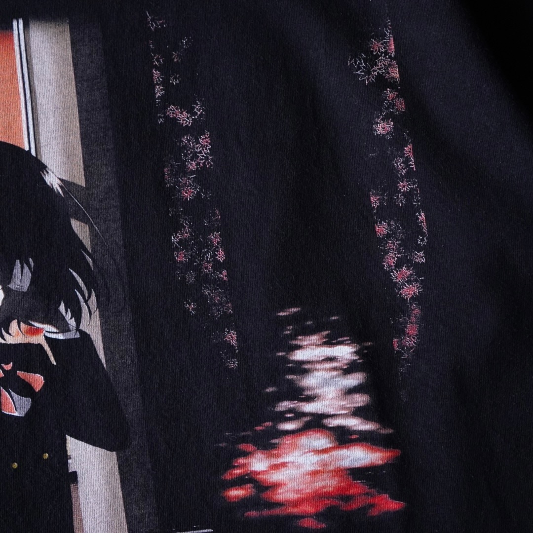 "黄昏の鳴のピン / Another" print tee