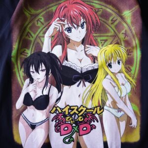 “リャンメンデカプリモザイク必須 / ハイスクールD×D” double side print tee