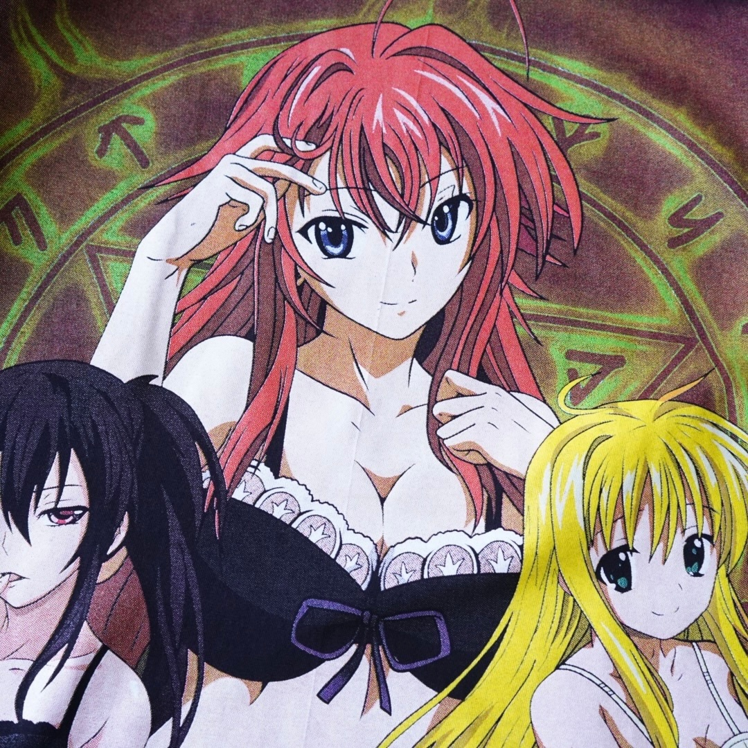 “リャンメンデカプリモザイク必須 / ハイスクールD×D” double side print tee